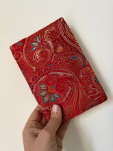 Load image into Gallery viewer, Crimson Harmony Silk Prayer Book Cover