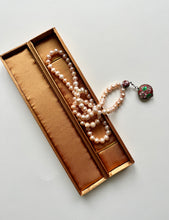 Load image into Gallery viewer, Mauve Mist Water Pearl Prayer Beads with Elegant Silk Case