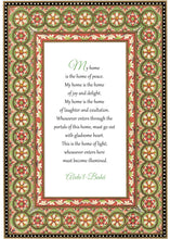 Load image into Gallery viewer, My home is the home of peace - Art quote digital download 5x7 + music download