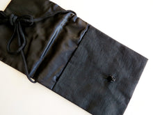 Load image into Gallery viewer, Black Linen Bag
