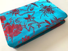 Load image into Gallery viewer, Teal Paradise Silk Prayer Book Cover