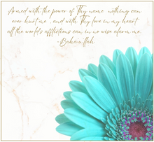 Load image into Gallery viewer, Uplifting Desktop Wallpaper Organizer – Aqua Daisy