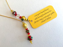 Load image into Gallery viewer, Rose Red Beaded Bookmark