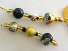 Load image into Gallery viewer, Moonlit Black Beaded Bookmark