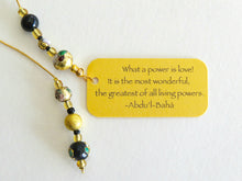 Load image into Gallery viewer, Moonlit Black Beaded Bookmark