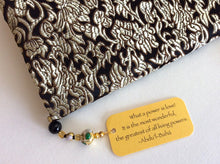 Load image into Gallery viewer, Moonlit Black Beaded Bookmark