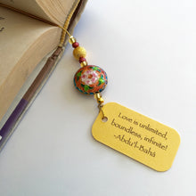 Load image into Gallery viewer, Coral Petals Beaded Bookmark