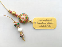 Load image into Gallery viewer, Coral Petals Beaded Bookmark