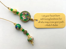 Load image into Gallery viewer, Emerald Delight Beaded Bookmark