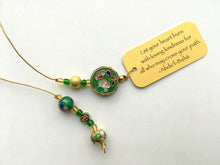Load image into Gallery viewer, Emerald Delight Beaded Bookmark