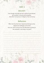 Load image into Gallery viewer, Bahá’í Fasting Journal - Floral Edition | Digital Download