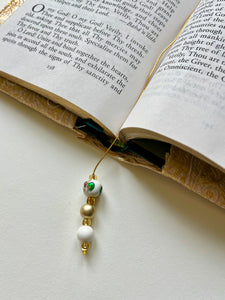 NEW! Lotus Rose Beaded Bookmark