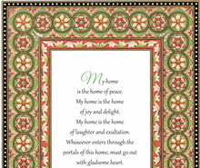 Load image into Gallery viewer, My home is the home of peace - Art quote digital download 5x7