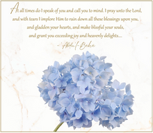 Load image into Gallery viewer, Uplifting Desktop Wallpaper Organizer – Sky Blue Hydrangea