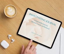 Load image into Gallery viewer, Bahá’í Fasting Journal - Rose Edition | A4 Digital Download