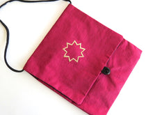 Load image into Gallery viewer, Burgundy Linen Bag