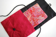Load image into Gallery viewer, Burgundy Linen Bag