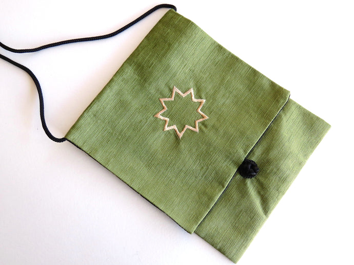Celadon Green Linen Bag