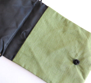 Celadon Green Linen Bag